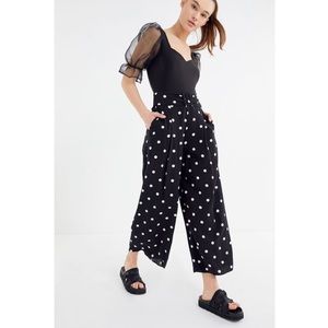 Polka Dot UO Belted Pant High Waist